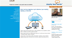 Desktop Screenshot of jazyky-bez-barier.cz